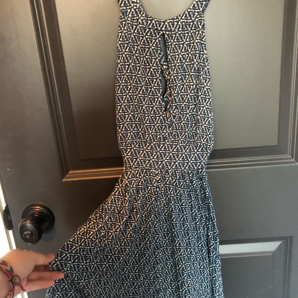 Blue Patterned Romper